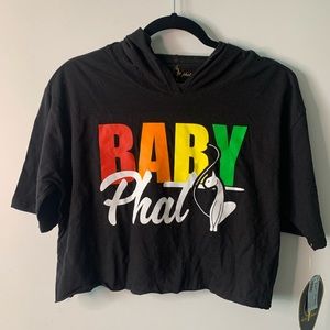 BABY PHAT Hooded Crop Top